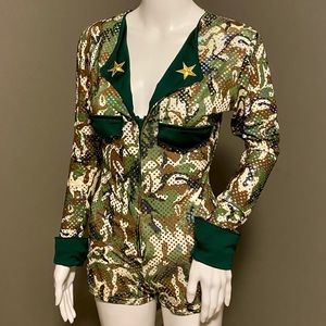 Vintage Army Girl Halloween Costume